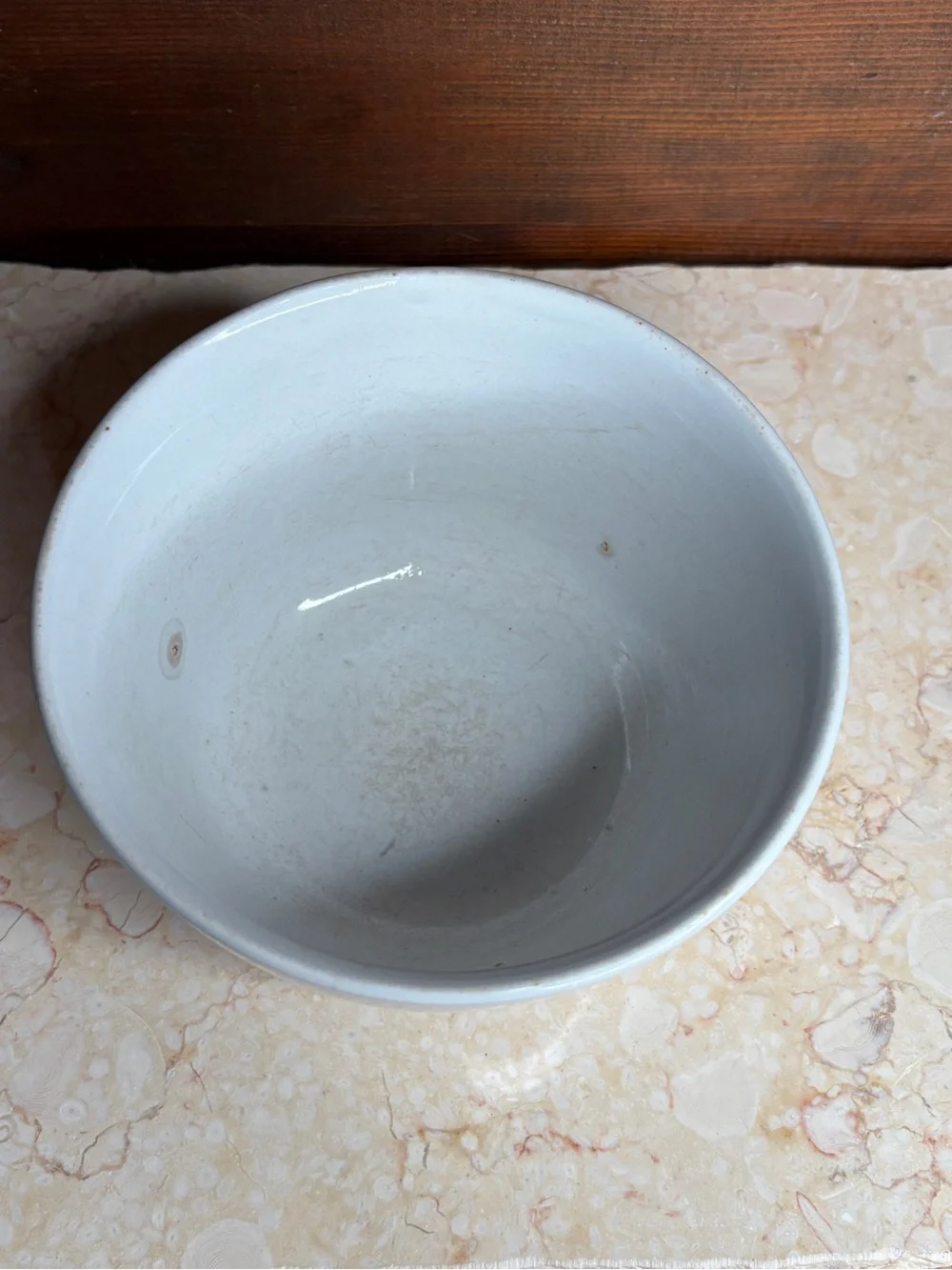 Antique J & G Meakin Hanley England White Ironstone Straight Side Bowl